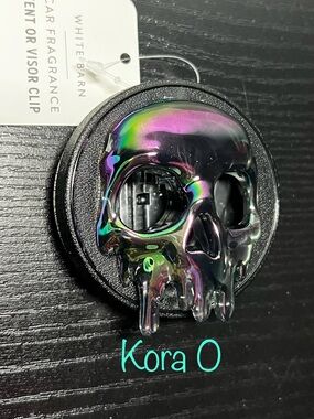 BBW Dripping Skull Visor Clip & Car Fragrance Holder